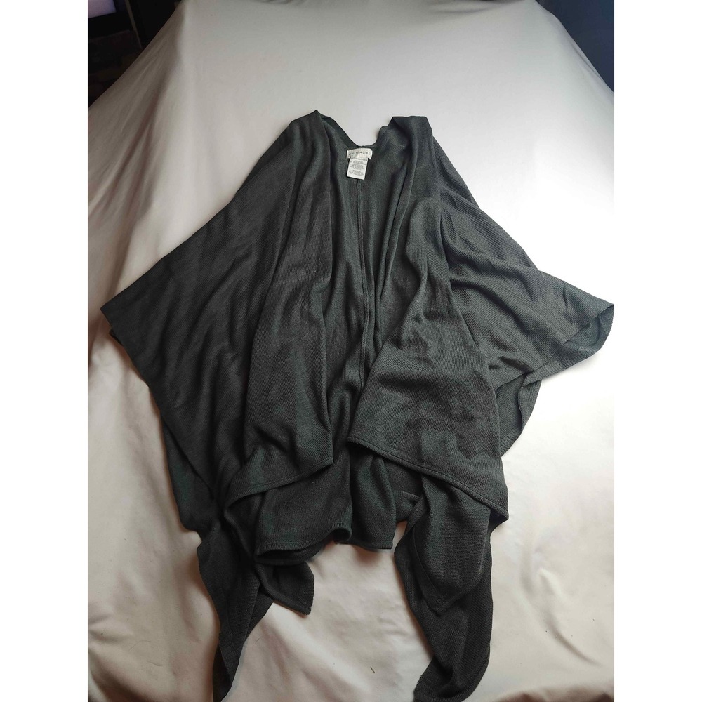 White Stag Womens Charcoal Grey Knit Poncho Wrap One Size
